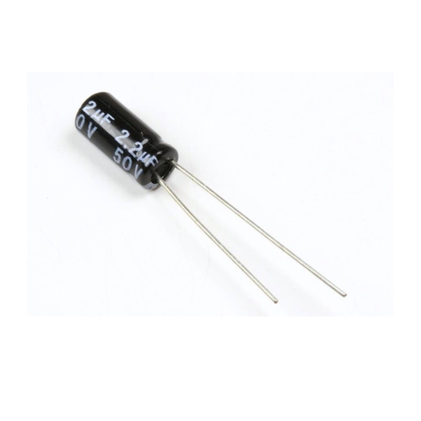 2.2uF/50V (Electrolytic Capacitor) Pack 5