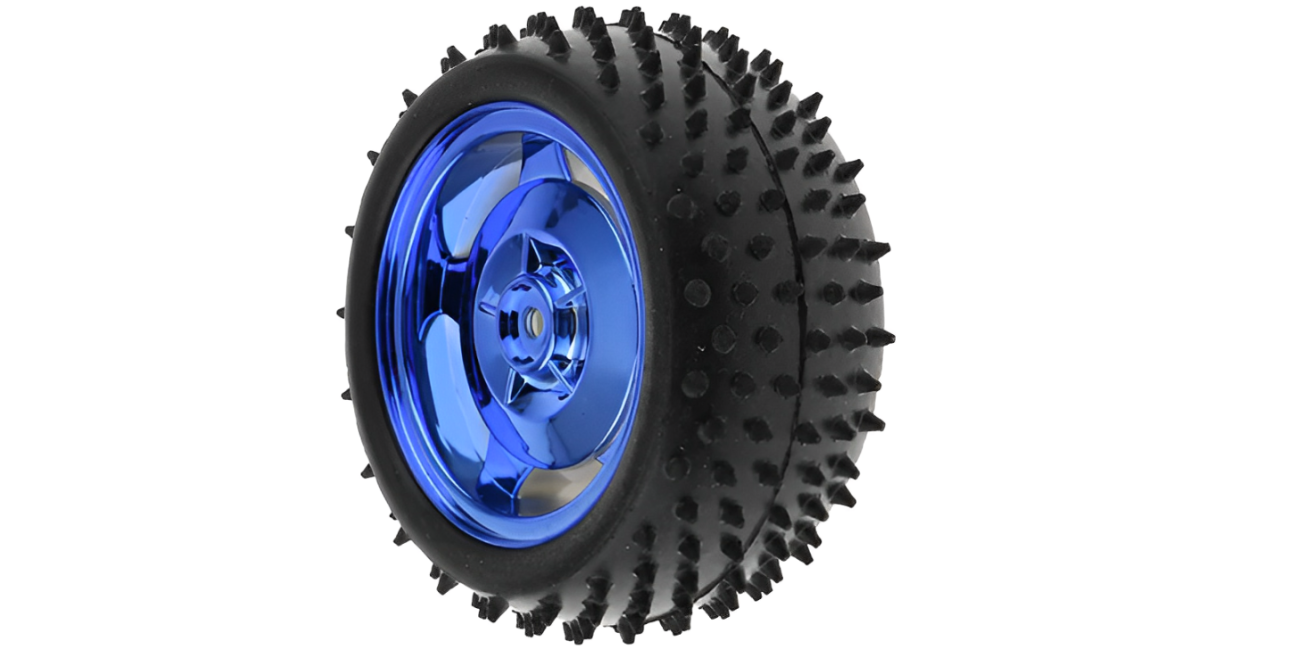 85MM Large Robot Smart Car Wheel, 38MM Width Surface Blue