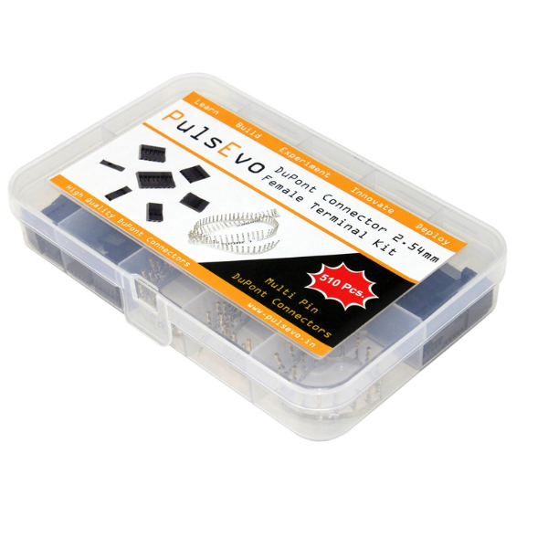 PulsEvo DuPont Connector 2.54mm Terminal Kit 510Pcs