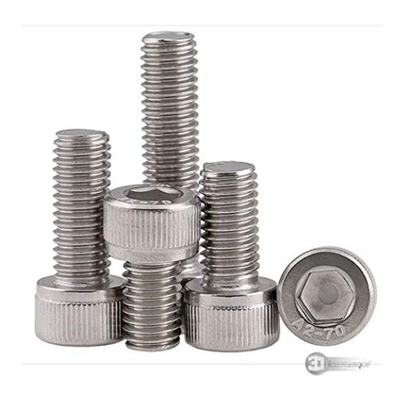 M5 x 8 Socket Head Allen Cap SS Screw Pack 10