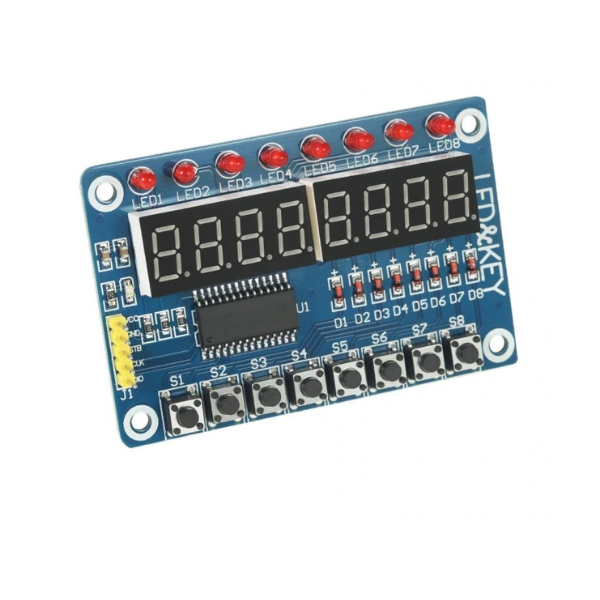 TM1638 8 Bit LED Digital Tube Display Module 8Keys Seven Segment