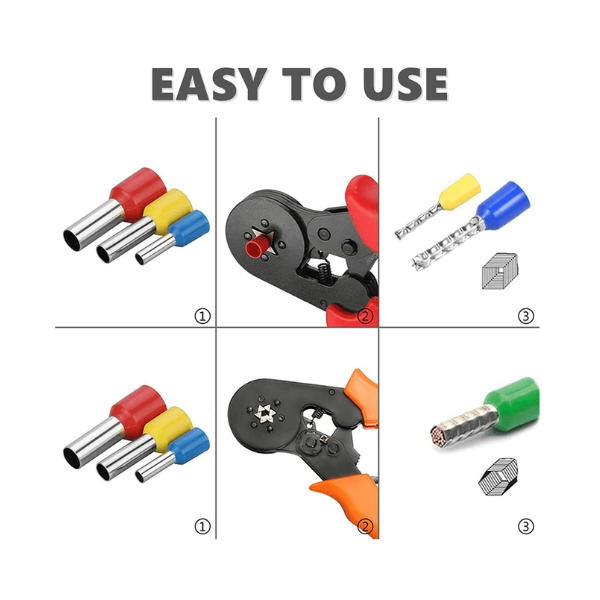PulsEvo Wire Ferrule Crimp Connectors Kit Insulated Cord End Terminals (950 PCS)