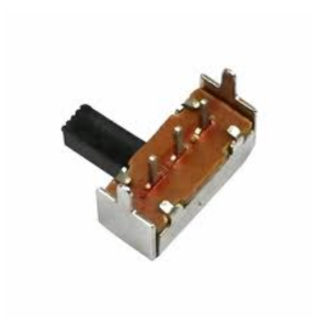 Slide Switch Through Hole - 1P2T - Right Angle - 3 Pins