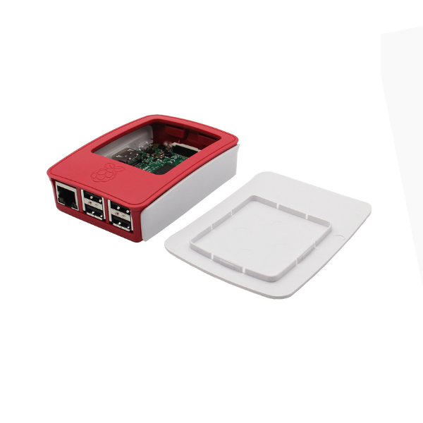 Raspberry Pi 3/3B+ Plastic Case (Red-White)