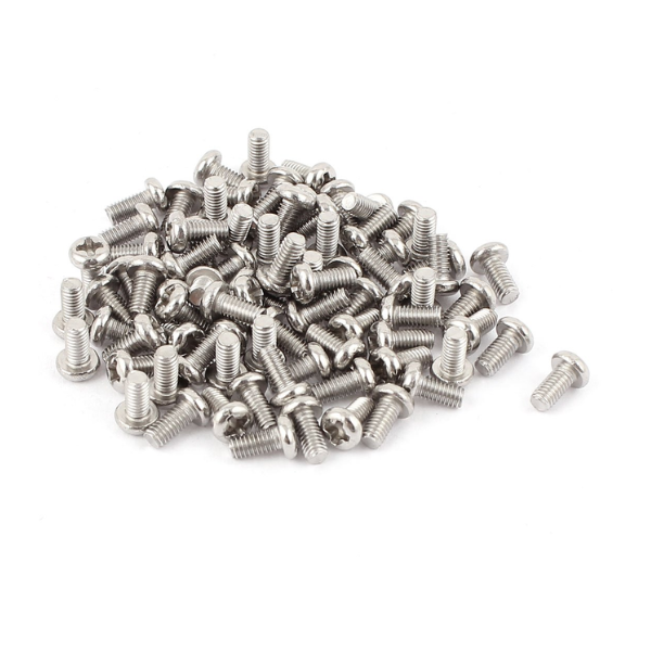 M3 x 6 Philips Head Round SS Screw Pack 30