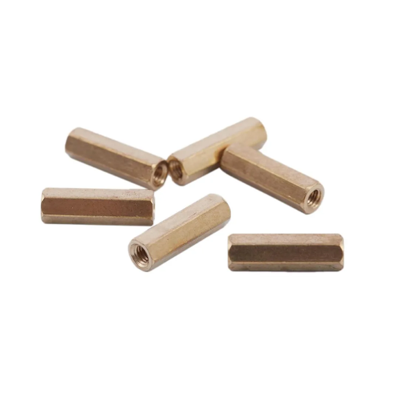 M3 X 12mm Female to Female Brass Hex Threaded Pillar Standoff Spacer Pack 5