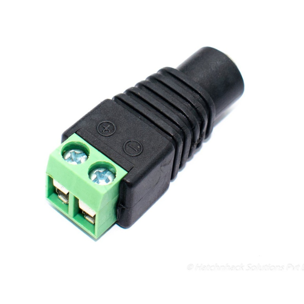 Screw Terminal 5.5mm to DC Jack Female 2.1 mm