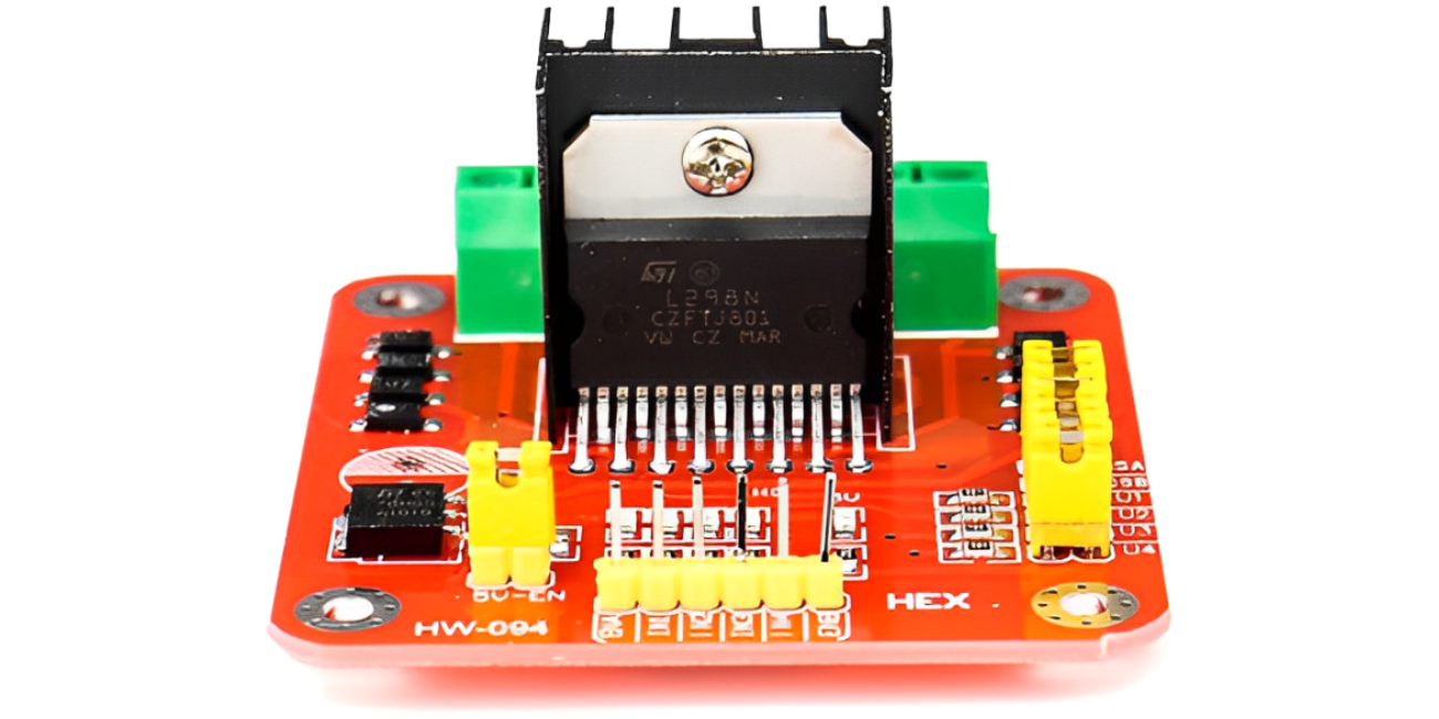 L298N Dual H Bridge DC/Stepper Motor Driver Controller Module