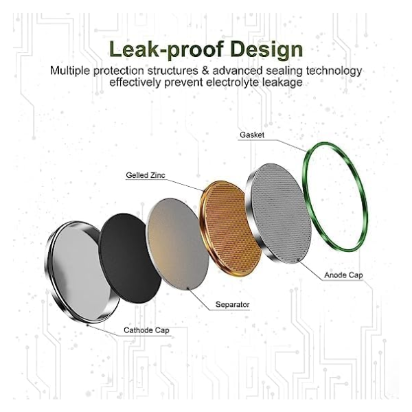 Philips Alkaline Button Batteries LR44