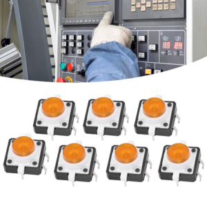 Tact Switch-12*12*7.3mm Orange (Pack of 10)