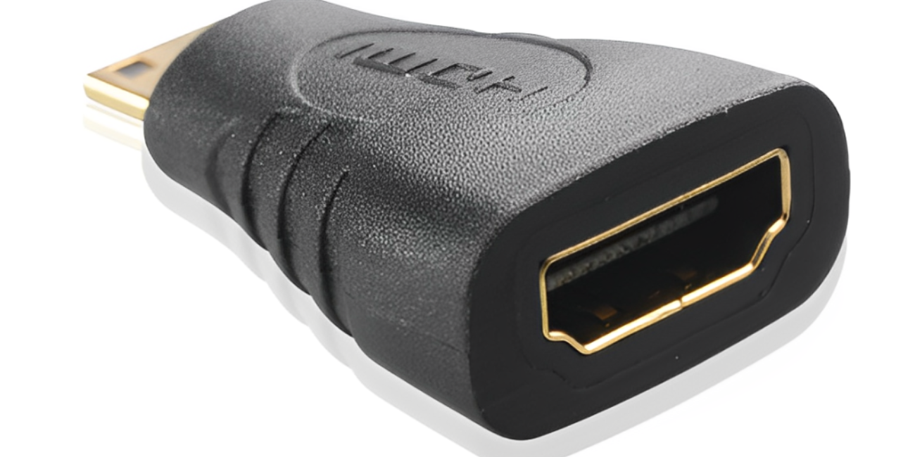 HDMI Mini Plug to Standard HDMI Jack Adapter