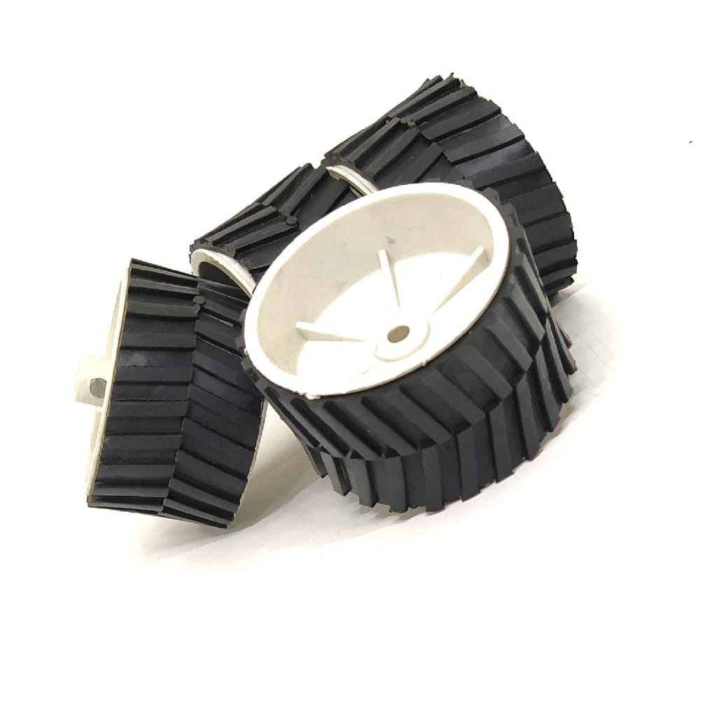Robot Wheel 11 x 4 cm For Robotics (pack of 2)