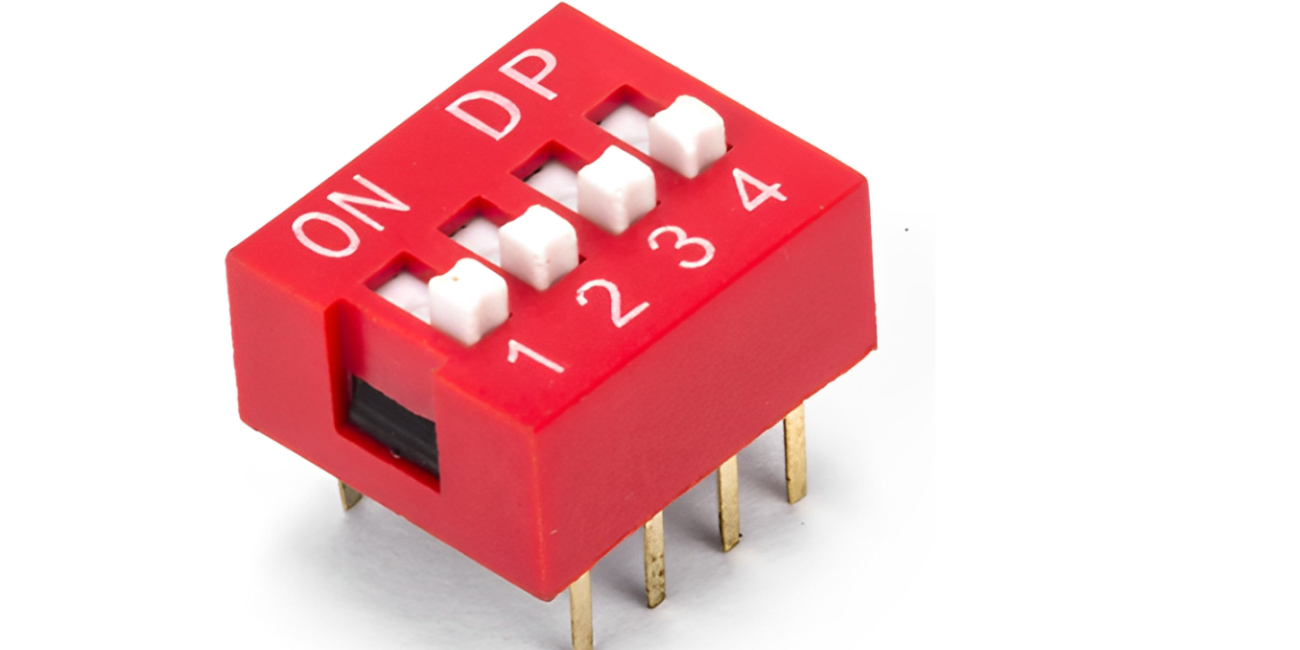 8 Pin Slide Type 4 Row DIP Switch Pack 5