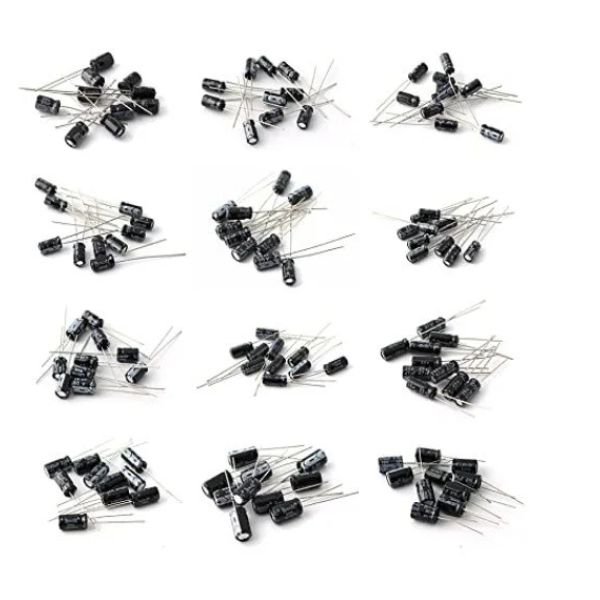 Electrolytic Capacitors Assorted Assortment Kit 12 Values 120 Pcs