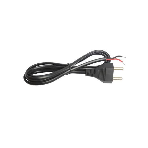 AC Power Supply 2 Pin Connector With Open-Ended Cable