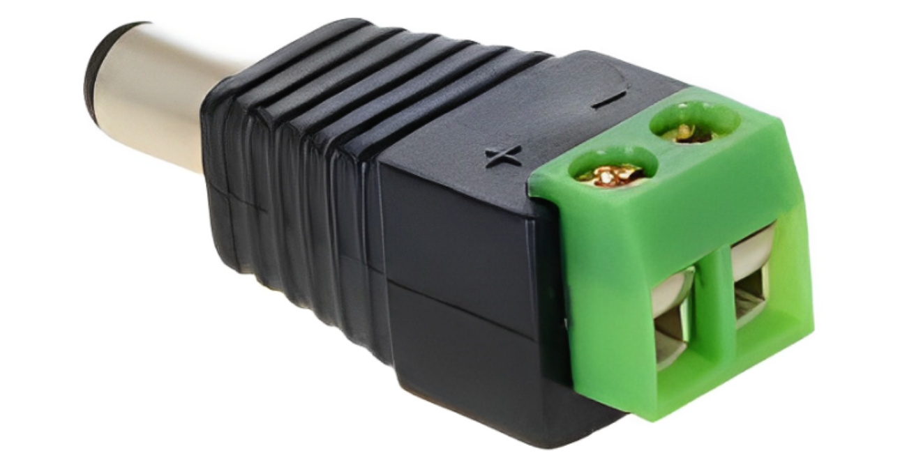 Screw Terminal 5.5mm to DC Jack Male 2.1 mm ( pack of 10)