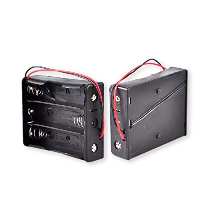 BATTERY HOLDER CASE FOR 3 CELL 18650 LI-ION BATTERY
