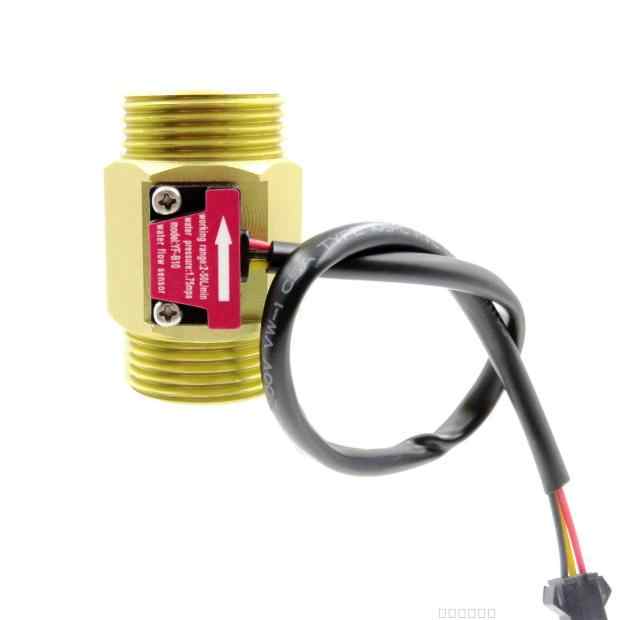 Water Flow Sensor Brass Metal 1 inch