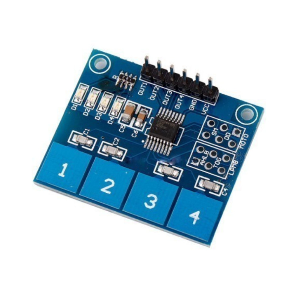 TTP224 - 4 Channel Capacitive Touch Sensor Module