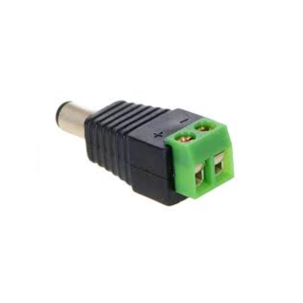 Screw Terminal 5.5mm to DC Jack Male 2.1 mm