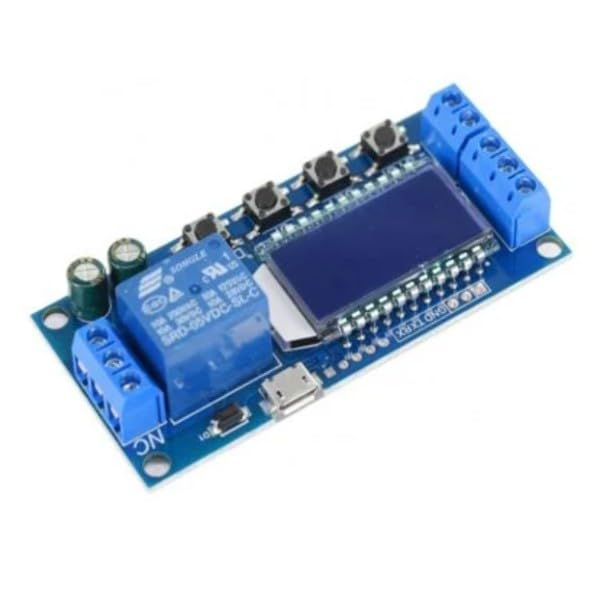 Time Delay Relay Module 6-30V with Digital  LCD Display and Micro Usb Port