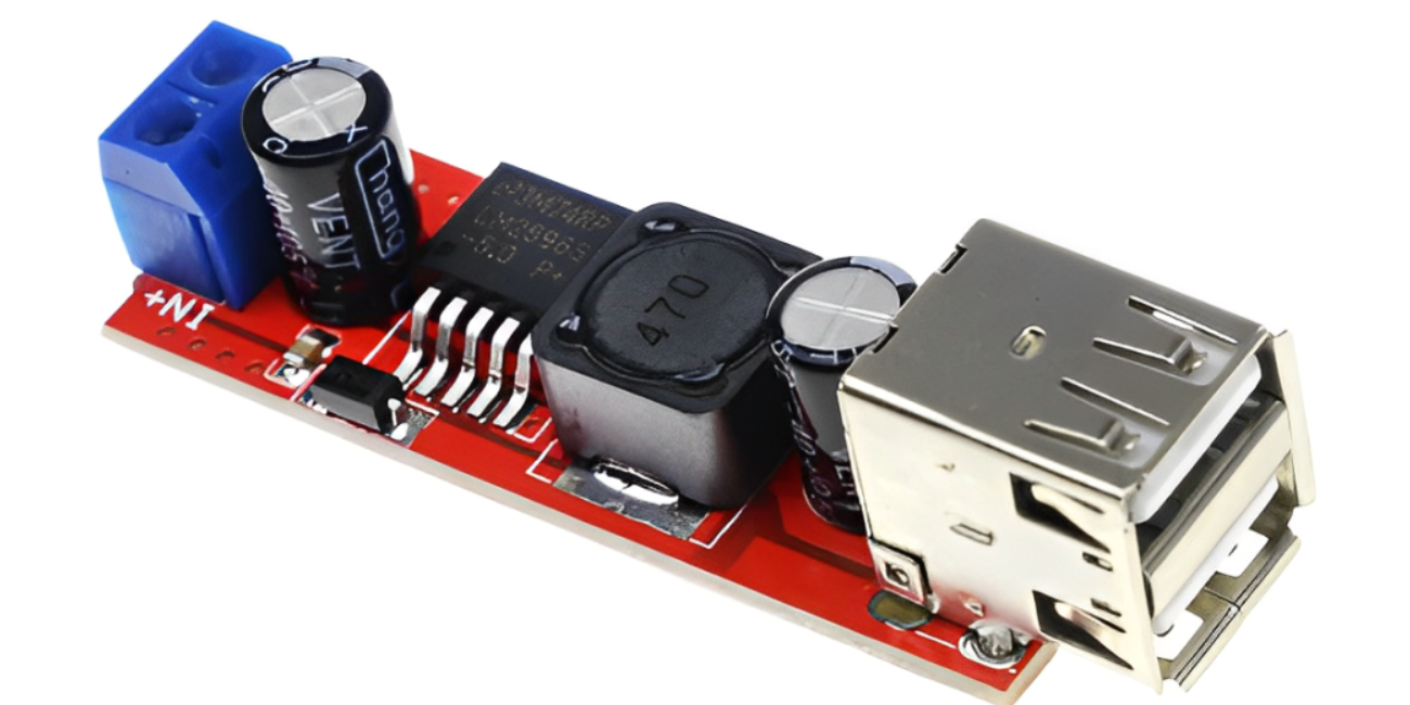 Dual USB Output 9V / 12V / 24V / 36V Car Charger Switch 5V DC-DC Power Supply Module 3A Buck Regulator