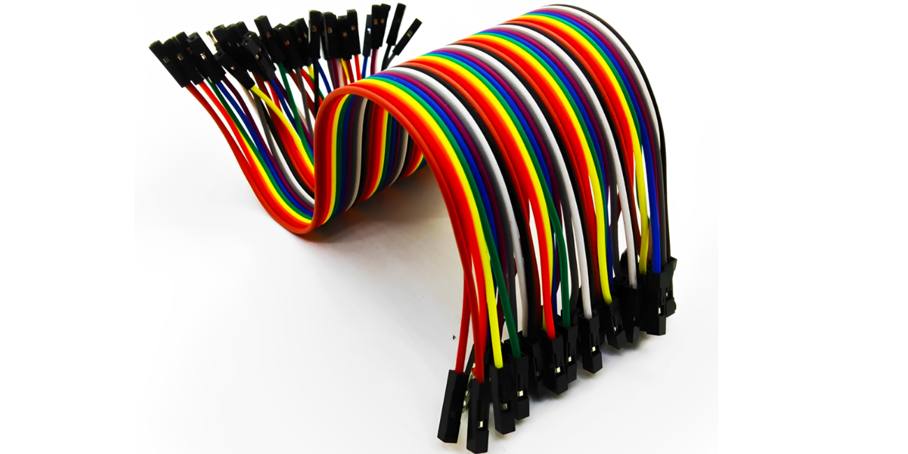 MALE TO FEMALE JUMPER WIRES 40 PCS - 20 CM