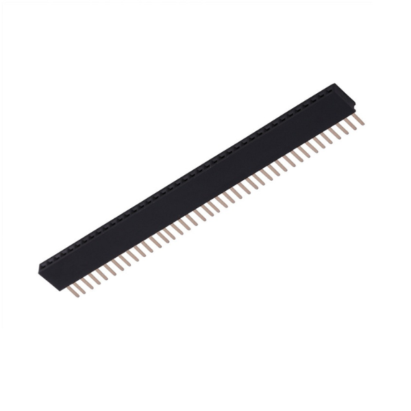 2.54mm Female Berg Strip 40x1 Pin Break-Away Straight Header Pack 10